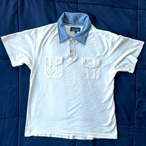 Company Eighty One - White Short Sleeve Polo  - Large